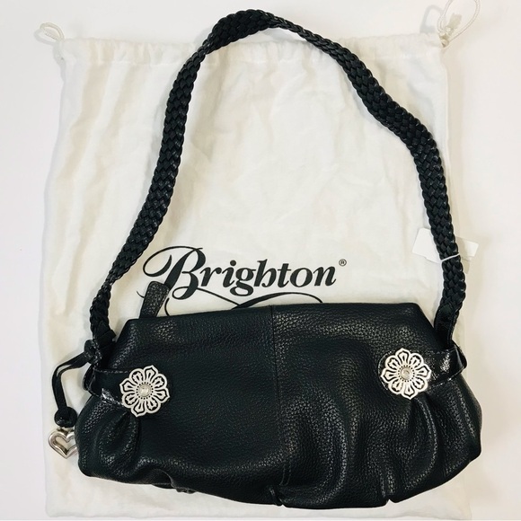 BRIGHTON Trish Black Leather Small Handbag - Picture 3 of 8